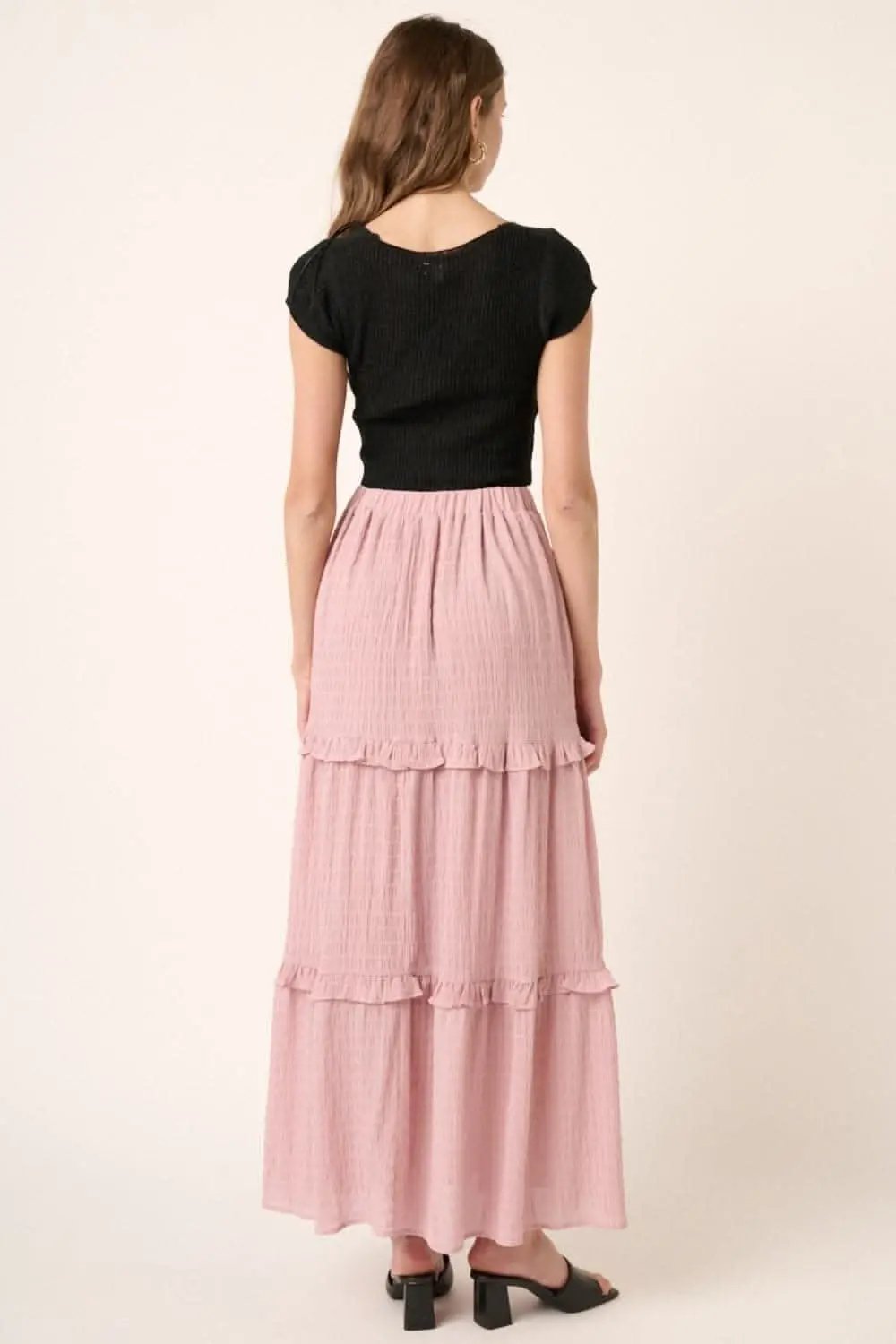 Mittoshop Drawstring High Waist Frill Skirt - Love Salve